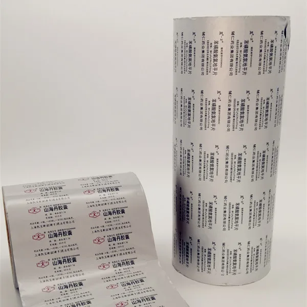 8011 Aluminum Blister Foil PTP with OP/AL/HSL in Pharmaceutical Package Materials