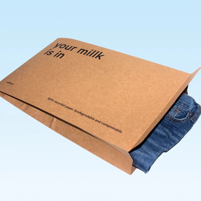 100% Recyclable Biodegradable Products Brown Expandable Mailer Paper Bag/kraft Express Bag/courier Bag Custom Wholesale