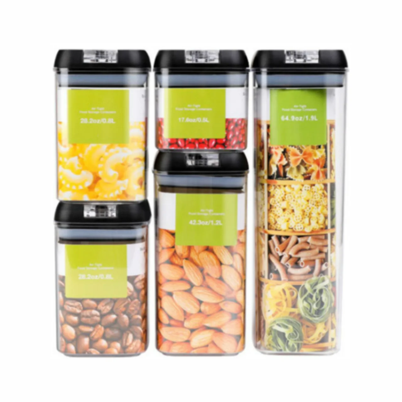 Kitchen sealed jar household grains and cereals moisture-proof storage box food-grade transparent snacks dry goods storage jar