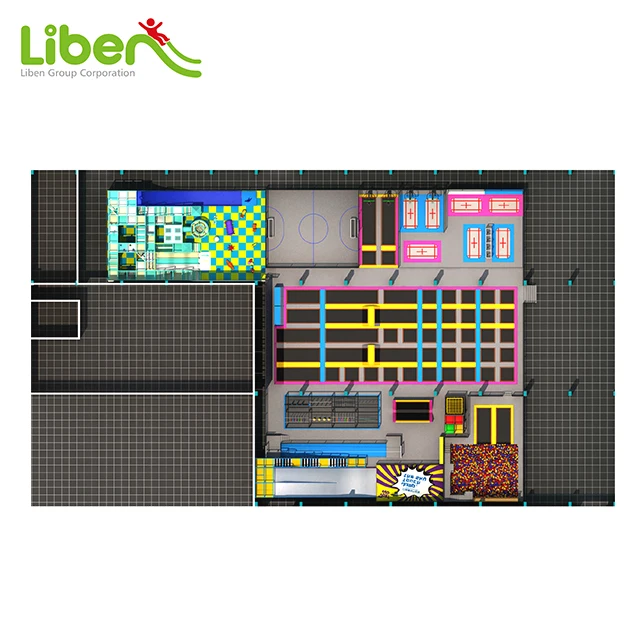 Профессиональный Недорогой большой батут для использования в помещении