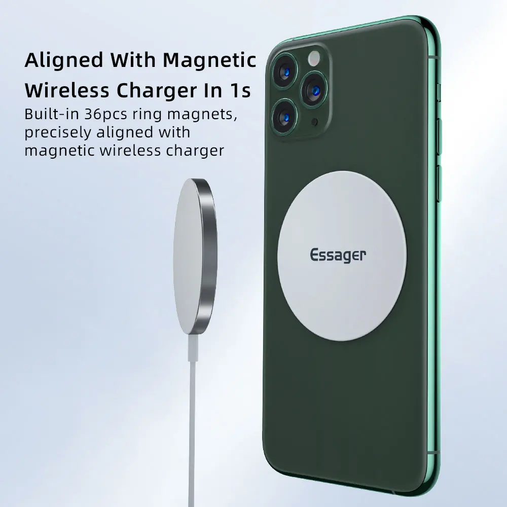 Essager 3M Phone Magnetic Patch Compatible with Wireless charge Phone Magnetic  Plate