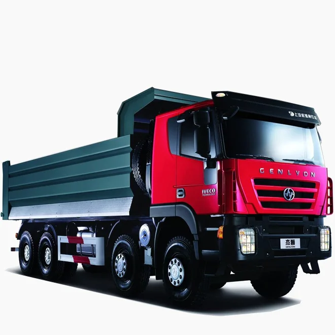 China HY Genlyon 420HP 390HP 10x8 8x4 heavy truck tipper dump truck for sale