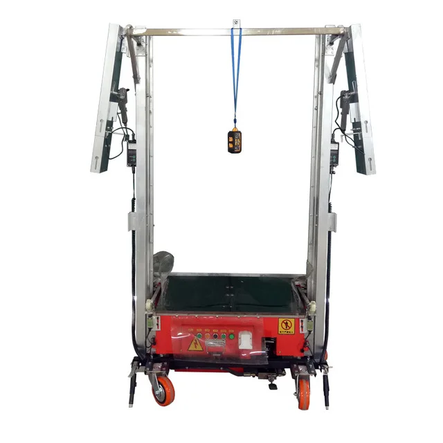 New technology concrete automatic mini cement plastering wall machine