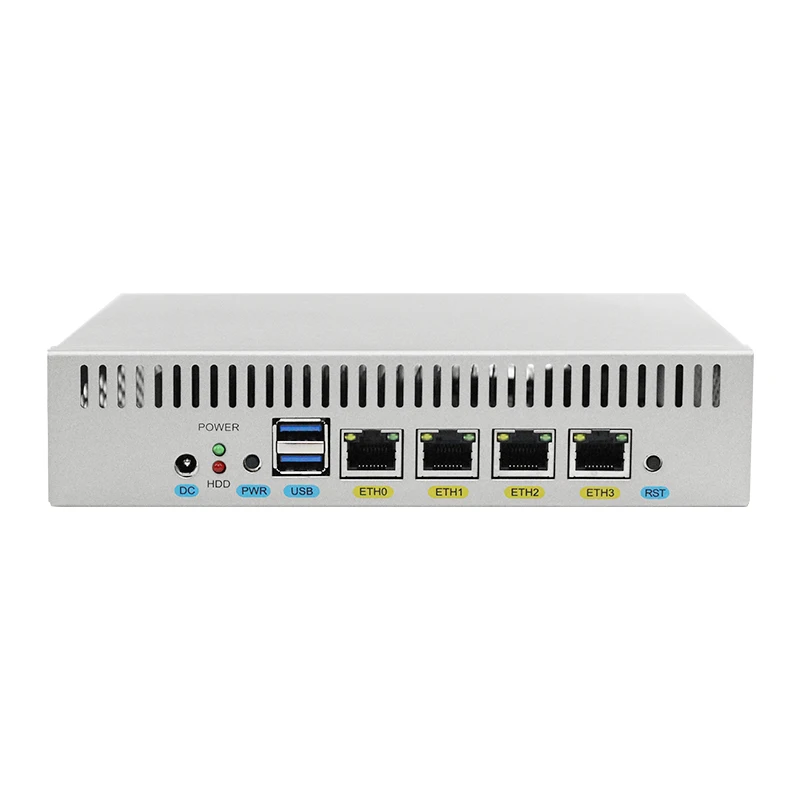 E Customized Silent Fan Soft Router Home Commercial Firewall Network Management Atom External DDR3L J1900