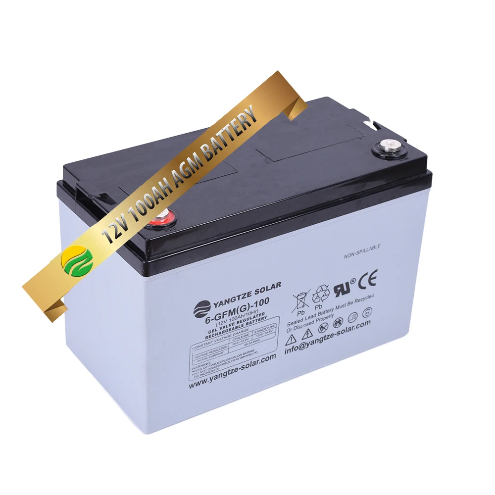12V 100Ah 200Ah Deep Cycle Full Sealed Solar Power Rechargeable Lead Acid Battery for Industries and Home Use