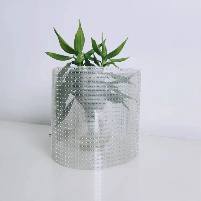 Custom Indoor LED Ultra-Thin Crystal Film FullColor Display P20 RGB  transparent led film Flexible LED Panel Light