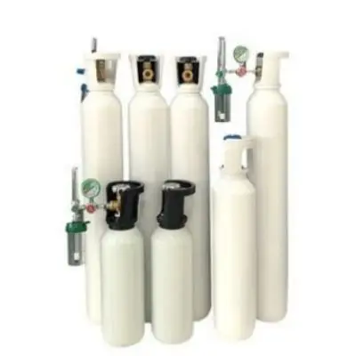 ISO5099 Gas Cylinder Factory Supply with Valve QF-2G Valve Medical Seamless Steel 10L Oxygen Cylinder