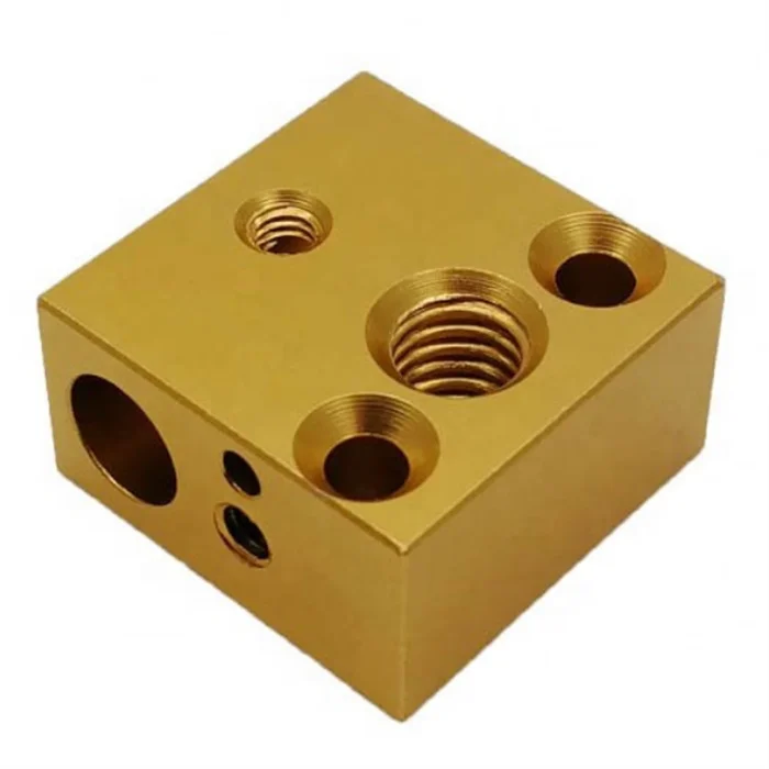 Высокое качество oem cnc алюминиевая заготовка квадратного топливного газового блока части регулирующего клапана
