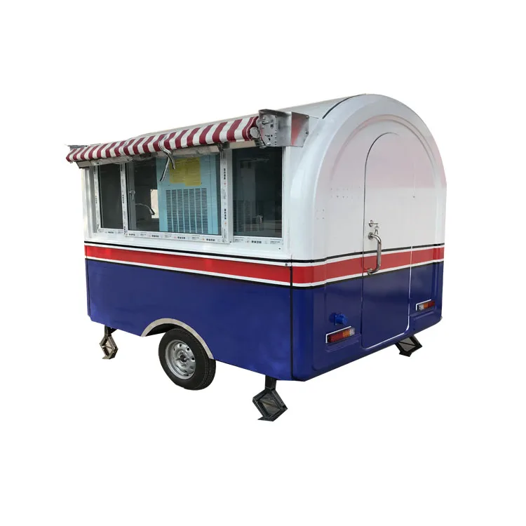 TUNE Китайский Трейлер для еды Piaggio Ape food Truck мобильный круглый прицеп
