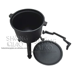 Three-Legged Poland Camping Cast Iron Cauldron Poland Hunting Cooking Pot
