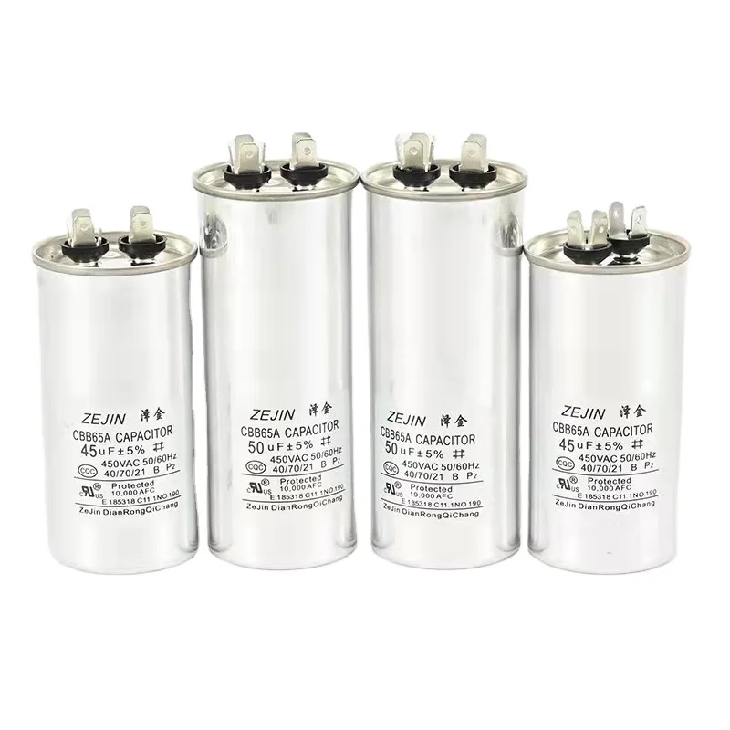 Passive Components High Quality Customized CBB65 Air Conditioning Compressor Starting Capacitor Film
