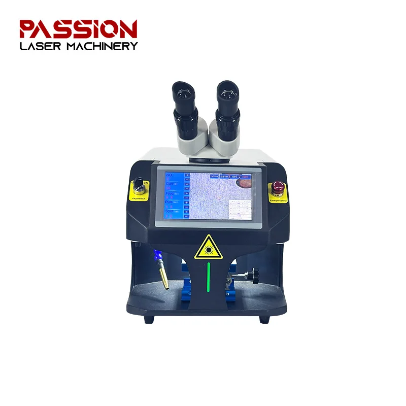 100W MINI YAG Laser Welding Machine With CCD Monitor Small Size Light Weight for Repair Jewelry Welding Gold and Silver Rings