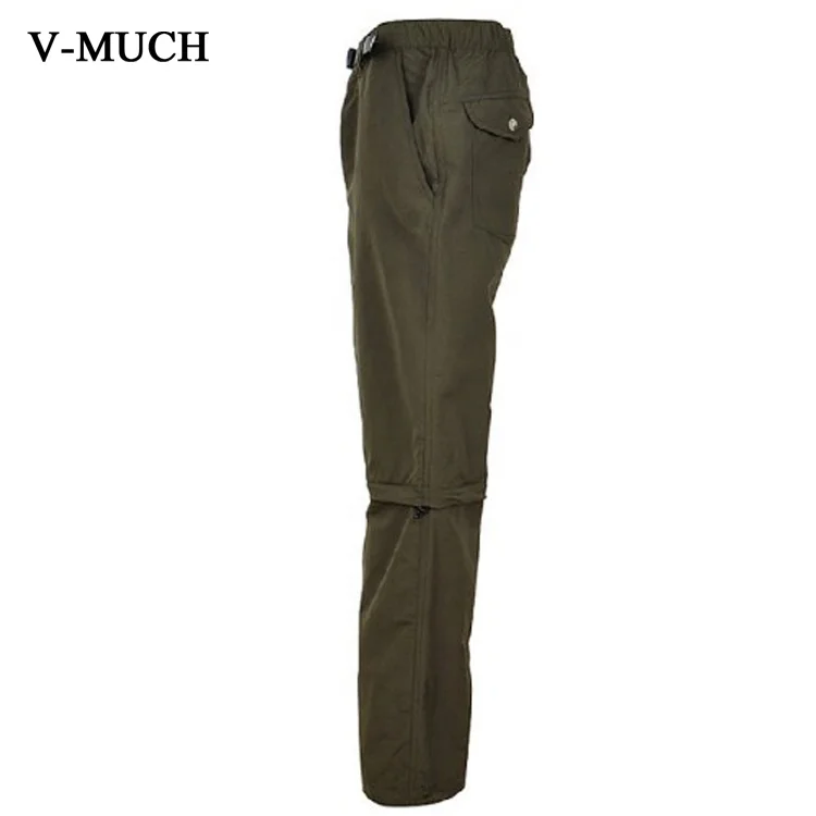 
New Arrival Adult black pants Multiple pockets detachable trousers ladies Elastic waistband 