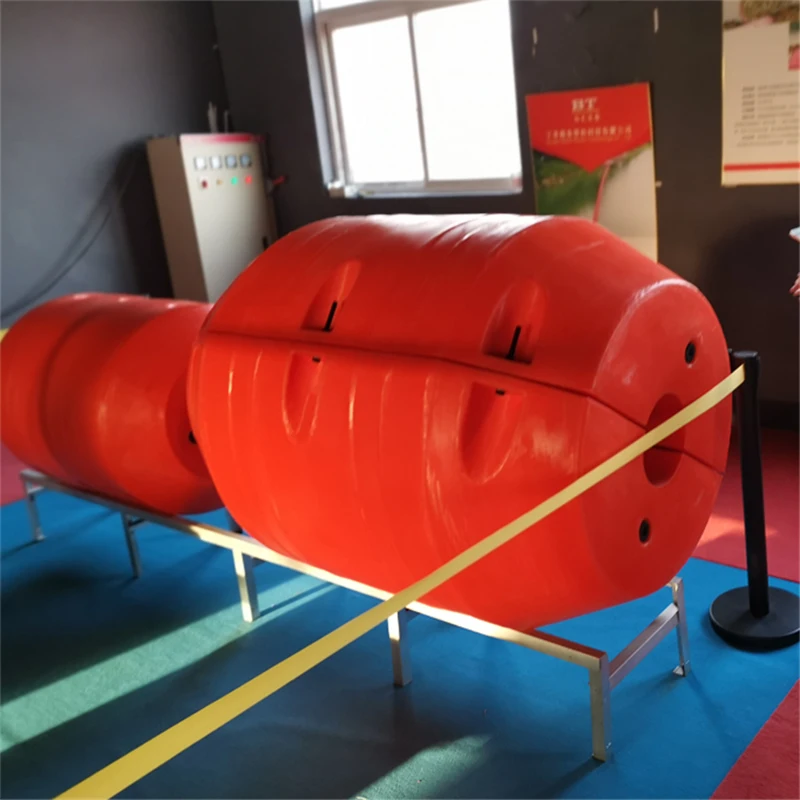 China wholesale polyethylene plastic marine Anti-corrosion dreding floater warning line marker pontoon pipe