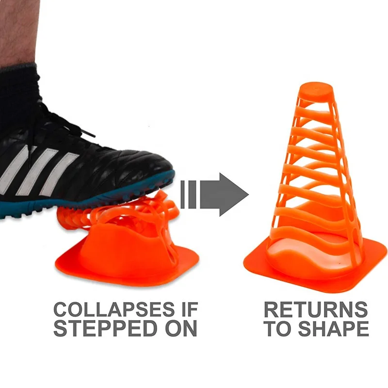 Wholesale 9 Inch Football Sport Training Traffic Cone PE Soccer Agility Training Cones