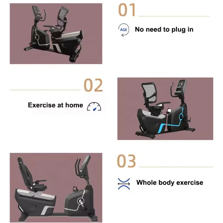 Creative Sports Commercial Gym Machine Cardio Machine Commercial Spinning Bike Horizontal Exercise Bicycle Recumbent Bike