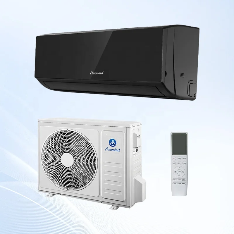 Puremind Wholesale Wall Split Air Conditioners 9000-24000Btu R32/R410a Ductless Air to Air Heat Pump AC Unit for Home Office