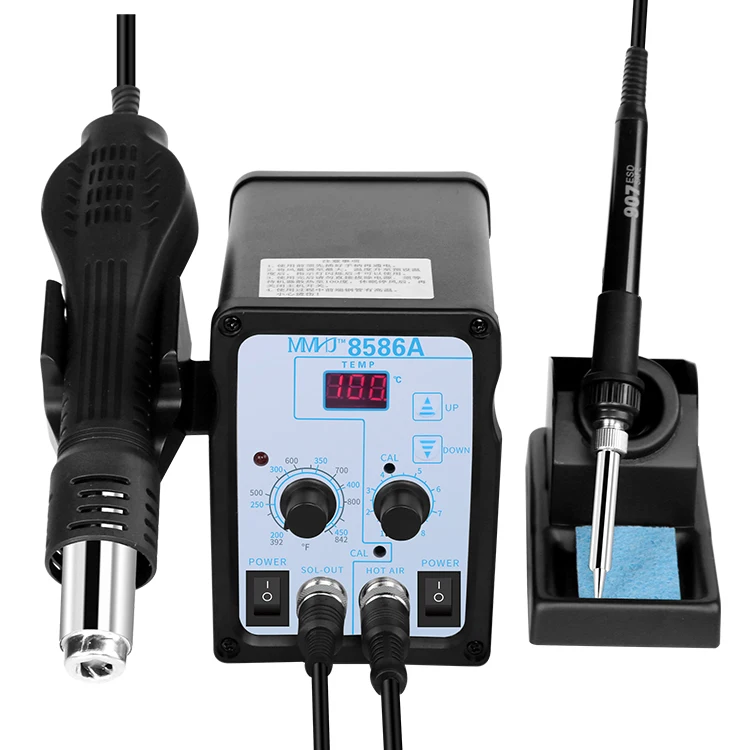 8586A digital electric soldering iron soldering station two-in-one heating and soldering station SMD BGA rework station