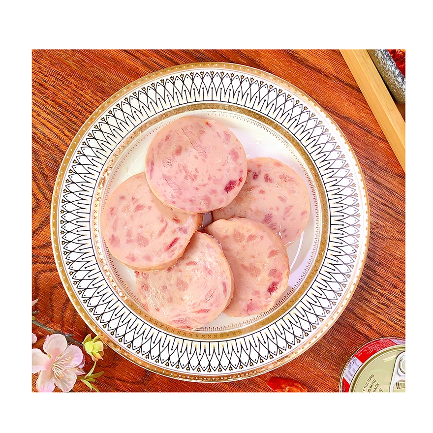100g*36tins Canned chopped pork and ham canned food pork meat