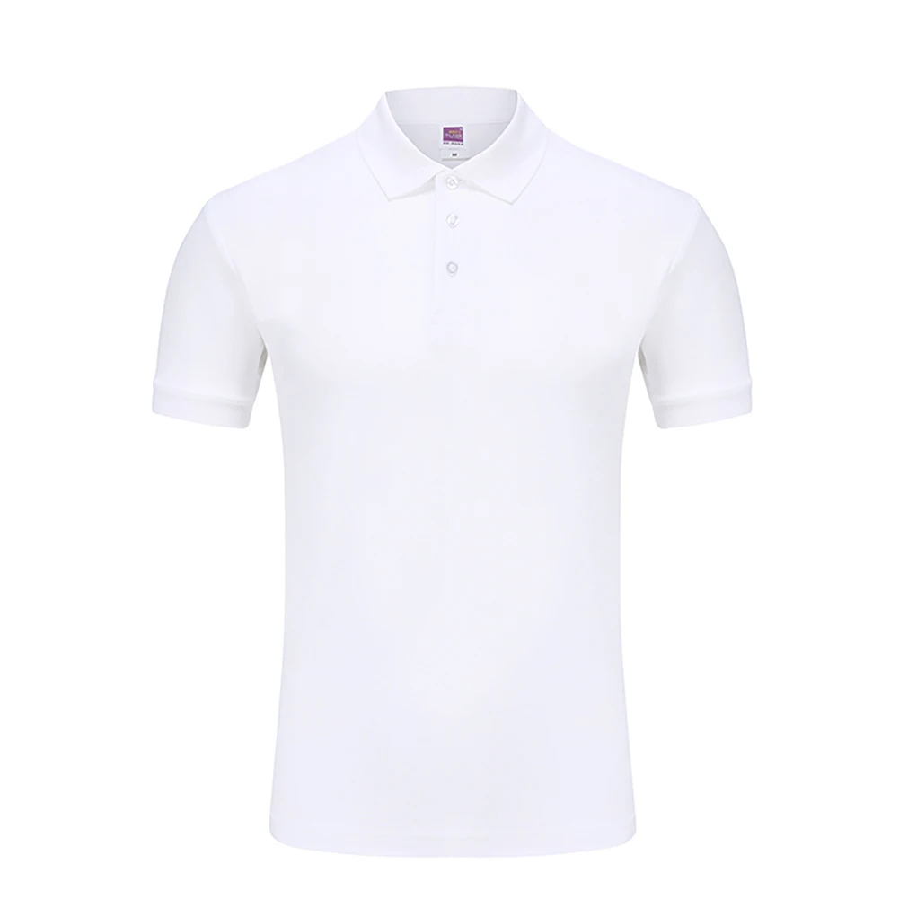 Promotional New High Quality White Custom Printed Mens Designer Embroidered Logo Golf Polo Tee Shirts