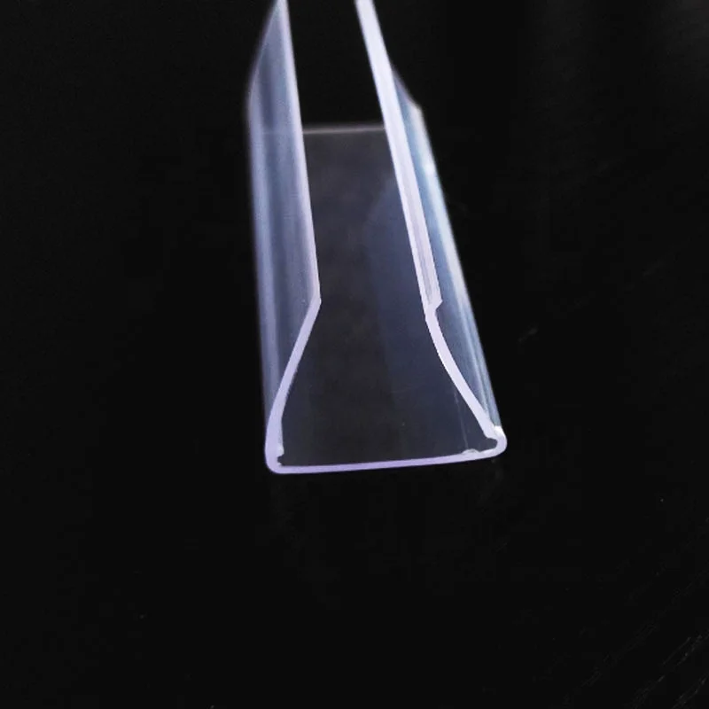 Supermarket Shelf PVC Insert Price Tag Clip Plastic Commodity Note Transparent Glass Note Price Tag Strip