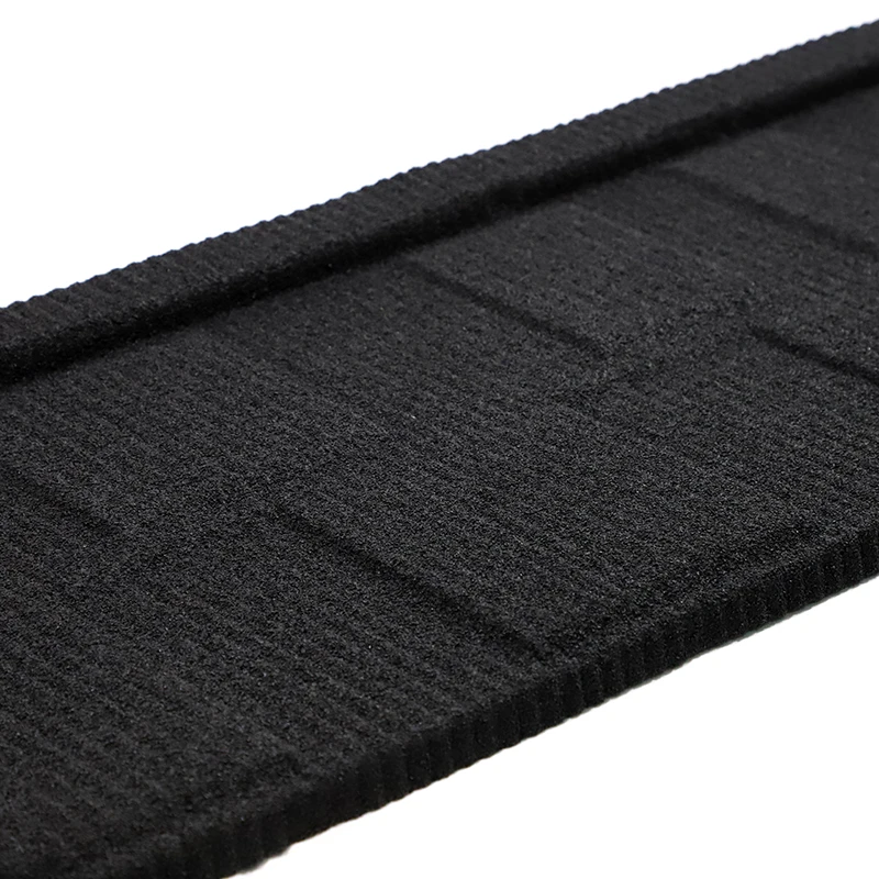 Black Color Alu-zinc Roofing Sheet Factory Price India Stone Coated Metal Roof Tile