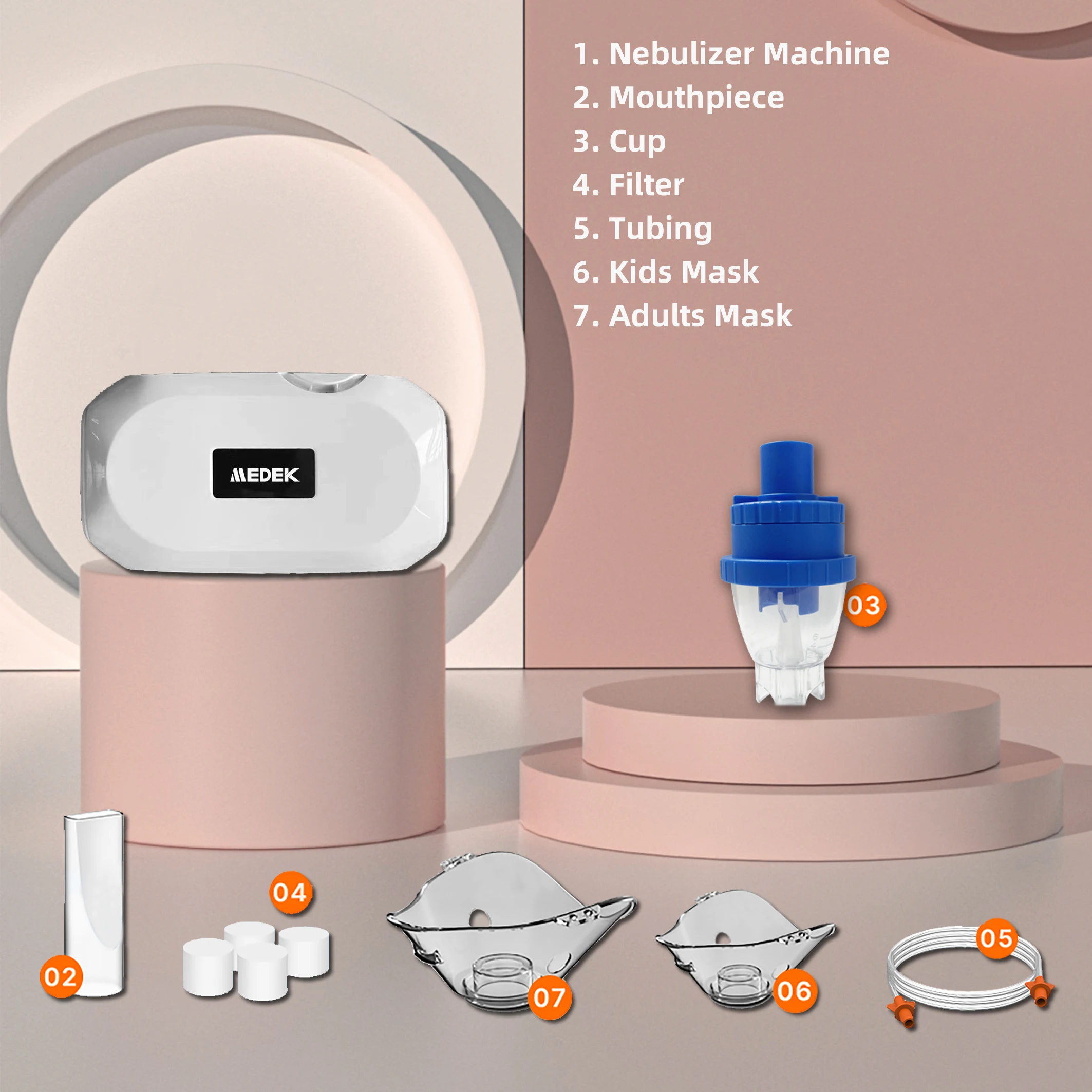 Factory Wholesale Price Home Direct Current Power Small Compression Nebulizer Portatil Nebulizador Machine