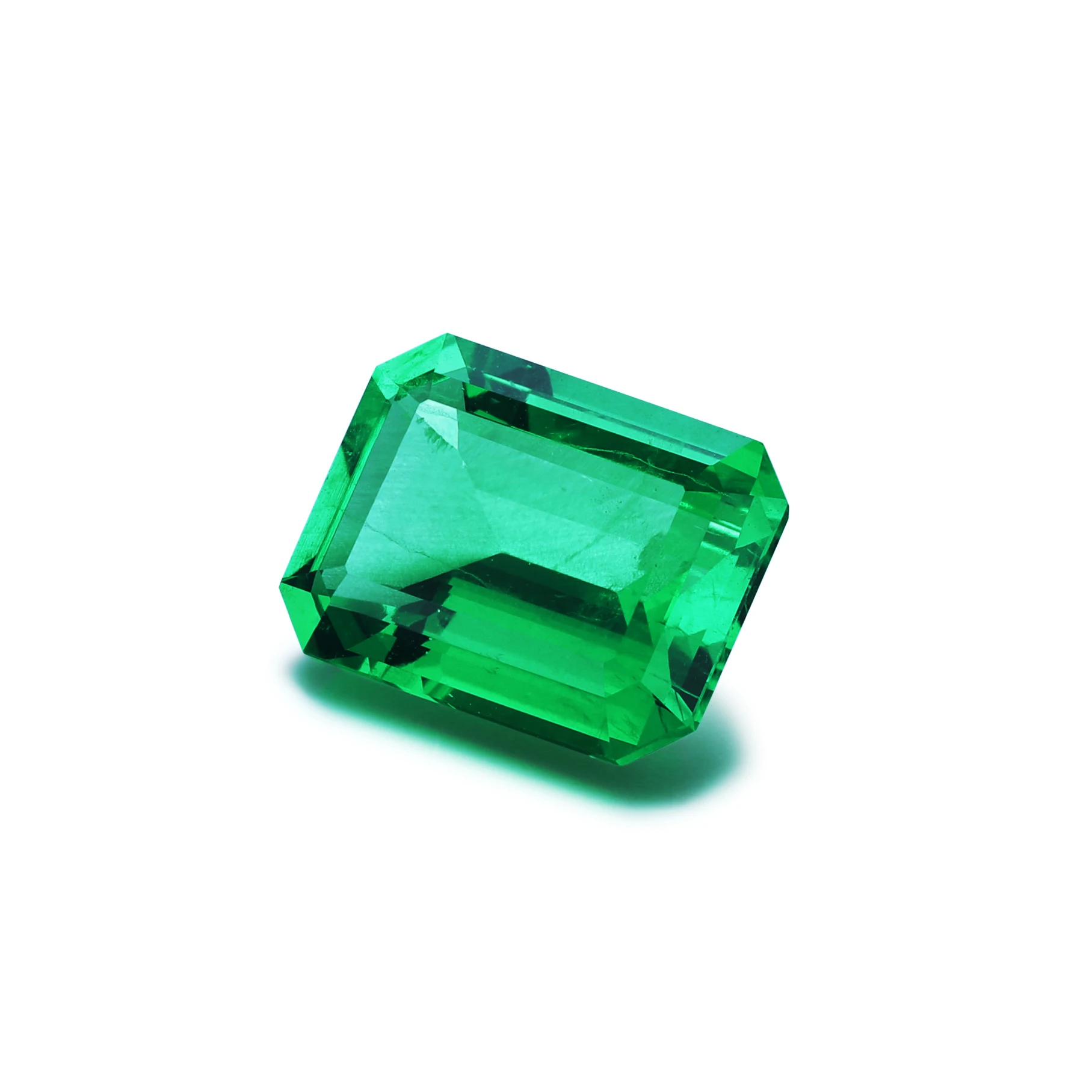 Lab Grown Emerald Gemstone Fancy Shape Genuine Gemstones Zambia Loose Stones Emerald