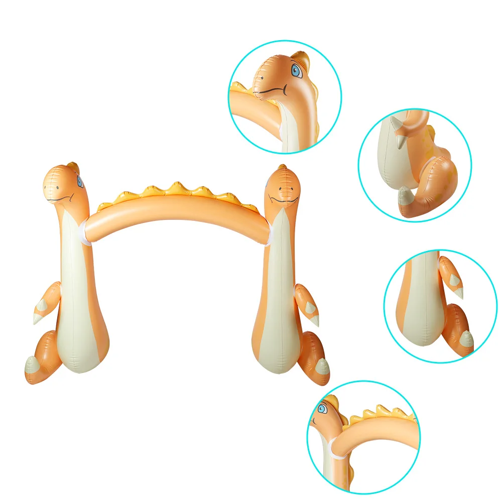 Hot sale dinosaur giant water summer play outdoor commercial water play toy inflatable arch for children