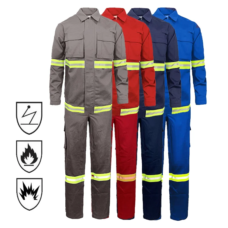 Factory Supply Two Piece Nomex Custom Anti-Static FR Welder Construction Work Clothes