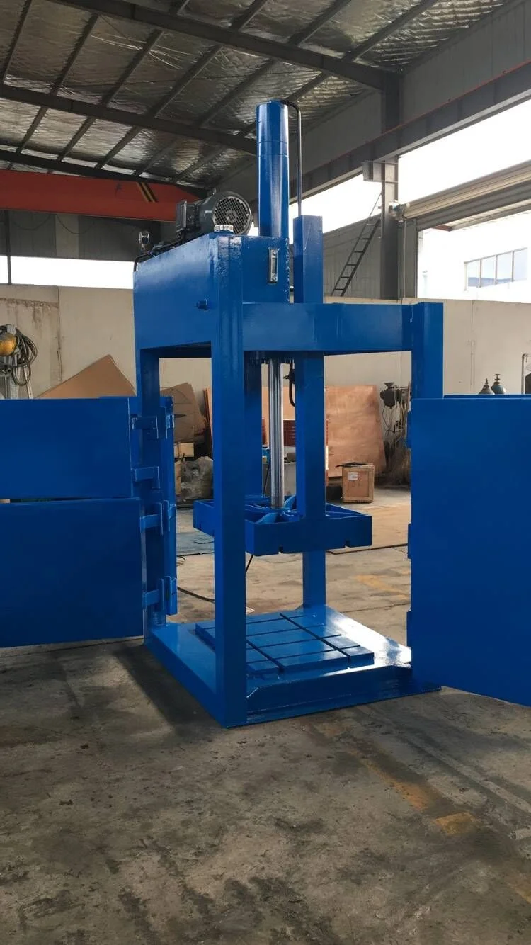 Hydraulic vertical cotton bale strapping press machine