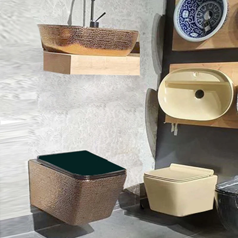 Современная матовая настенная ваза для унитаза гарантия квадратная санитарное биде легкая i-сиденье P-trap унитаз идеальная санитарная