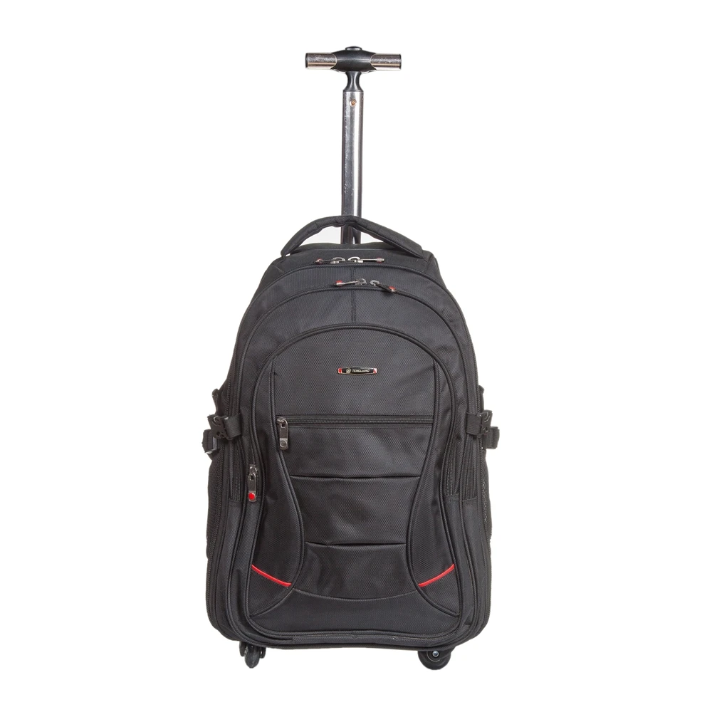 Big capacity four wheels weekend travel trolley laptop backpack bag for business