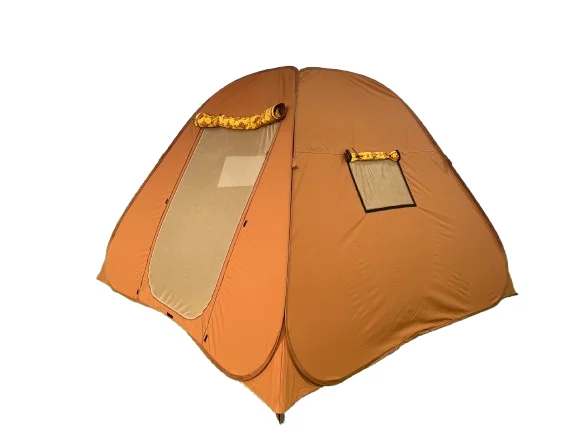 Waterproof Cotton Canvas Pop-Up Tent with Double Layers for Outdoor Camping in the Middle-East Market