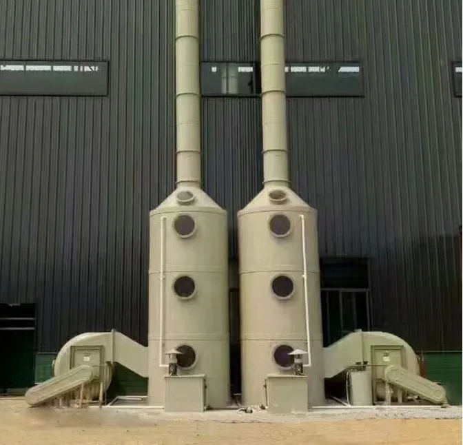 2022 air purification system industrial equipment Horizontal wet scrubber