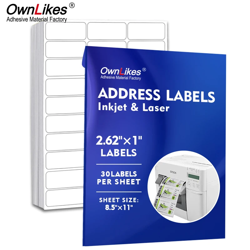 Flexography Custom A4 Sheet A4 Label Paper Shipping Blank Sheet Labels Barcode Stickers Inkjet A4 Sheet Of Labels