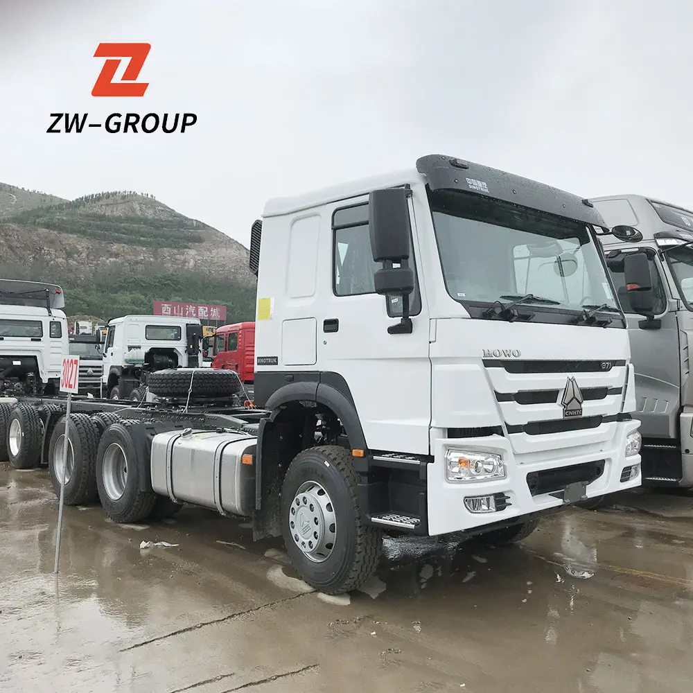 Sinotruck howo 6x4 tractor truck 371HP 375hp prime mover Euro2/3 truck head used Tractor Truck