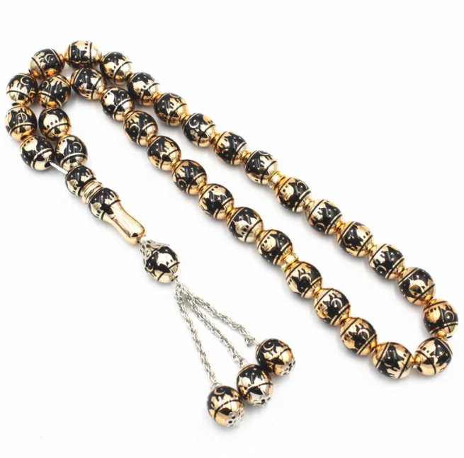 Resin Material Islamic Tasbih Prayer Beads Muslim Rosary Worship Supplies Accessory
