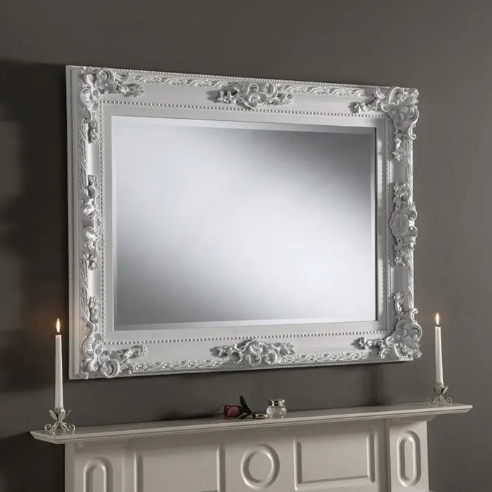
extra large gold wood floor big mirror baroque 