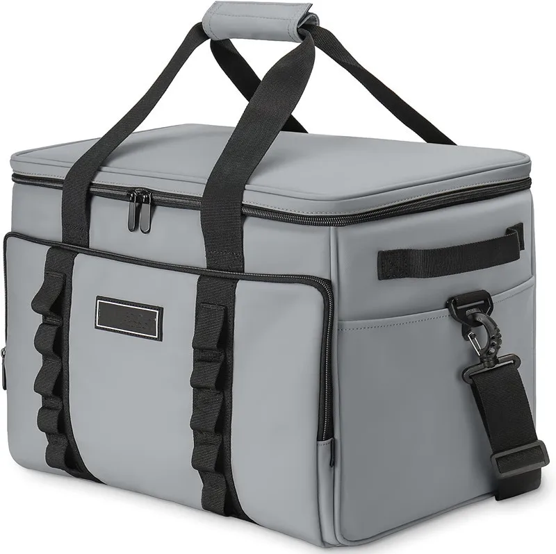 Thermal insulation refrigerated bags can fold 32L large travel insulation packages soft border water-proof leak-proof field bag