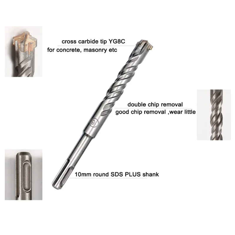 10*160MM SDS PLUS Bit Hammer Concrete Drill Bit for Hammer Drill on sale Carbide drill bits for hardened steel