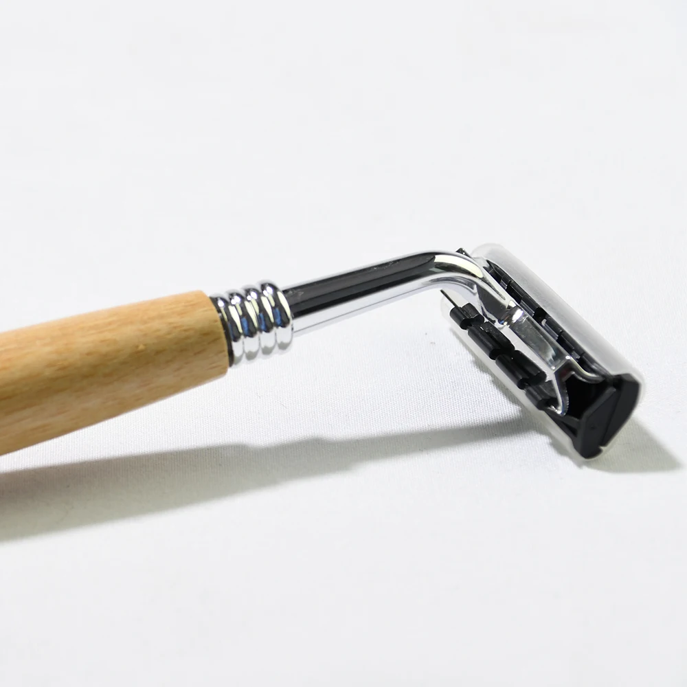 low price hot selling double edge Blades shaving safety  zero waste bamboo safety razor