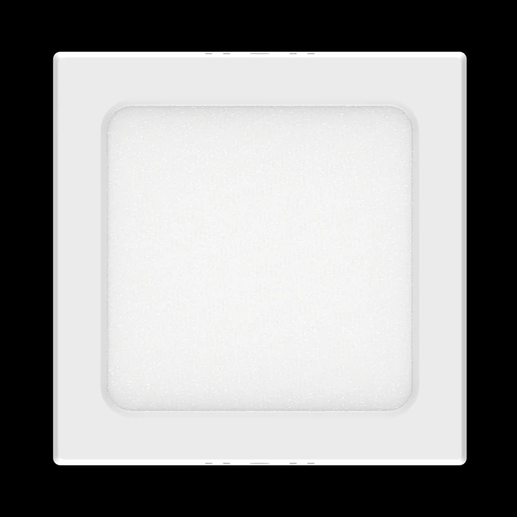 Commerical and home application slim indoor Plastic tunable white color ceiling square Ultra thin led surface panel light 12w