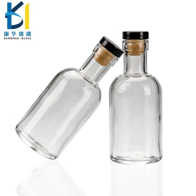 Vodka Mini Glass Wine Bottle With Cork