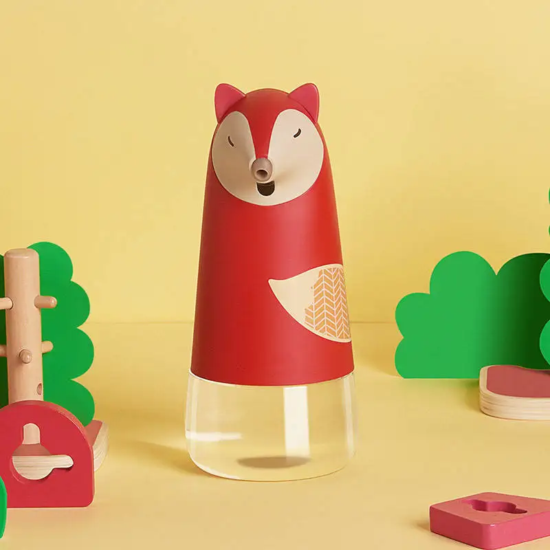 Cute Customized rechargeable non-touch cartoon foam plastic liquid soap dispenser for Kids