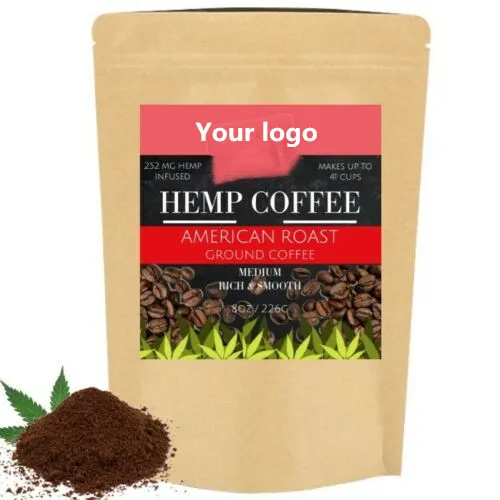 
Частная торговая марка, Заводская поставка, органический кофейный порошок конопли КБР без ГМО 