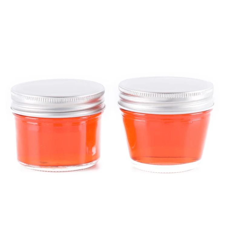 Пустая прозрачная многоразовая стеклянная банка 100 мл 3 унции с тиснением