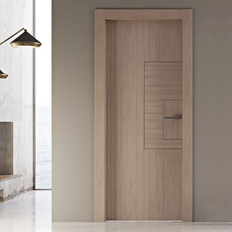 Modern Interior pvc door Factory luxury Panel Door Melamine Inside Veneer Door Room