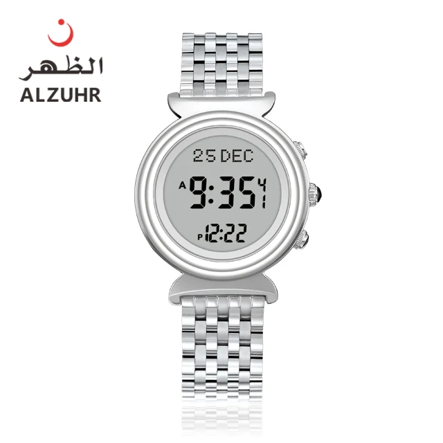 High quality original latest style watch arabic dial watch displays dual-time azan lovers watch for womenALZUHR501