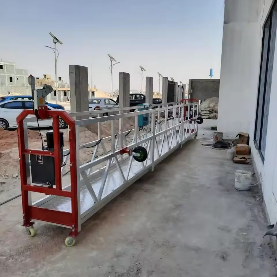 ZLP series glass cleaning suspended platform electrical aluminum scaffolding lift building facade cradle